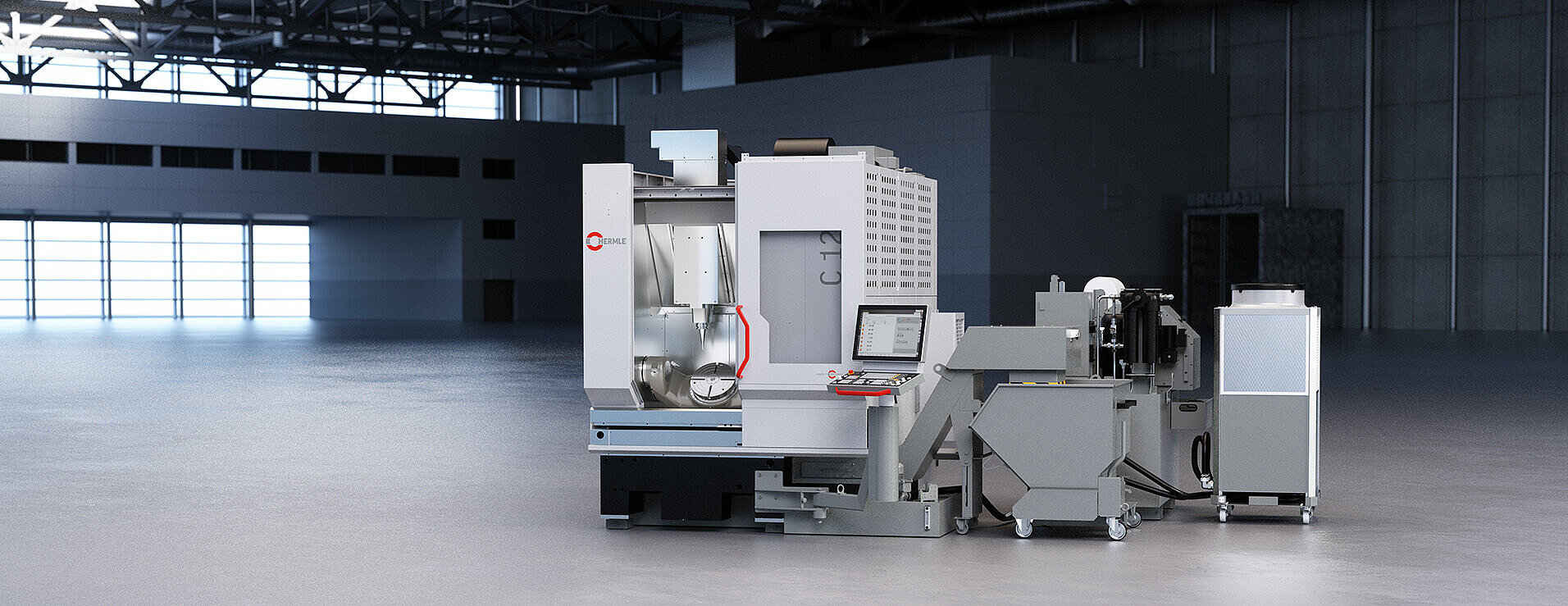 Die C 12 von HERMLE in einer Halle