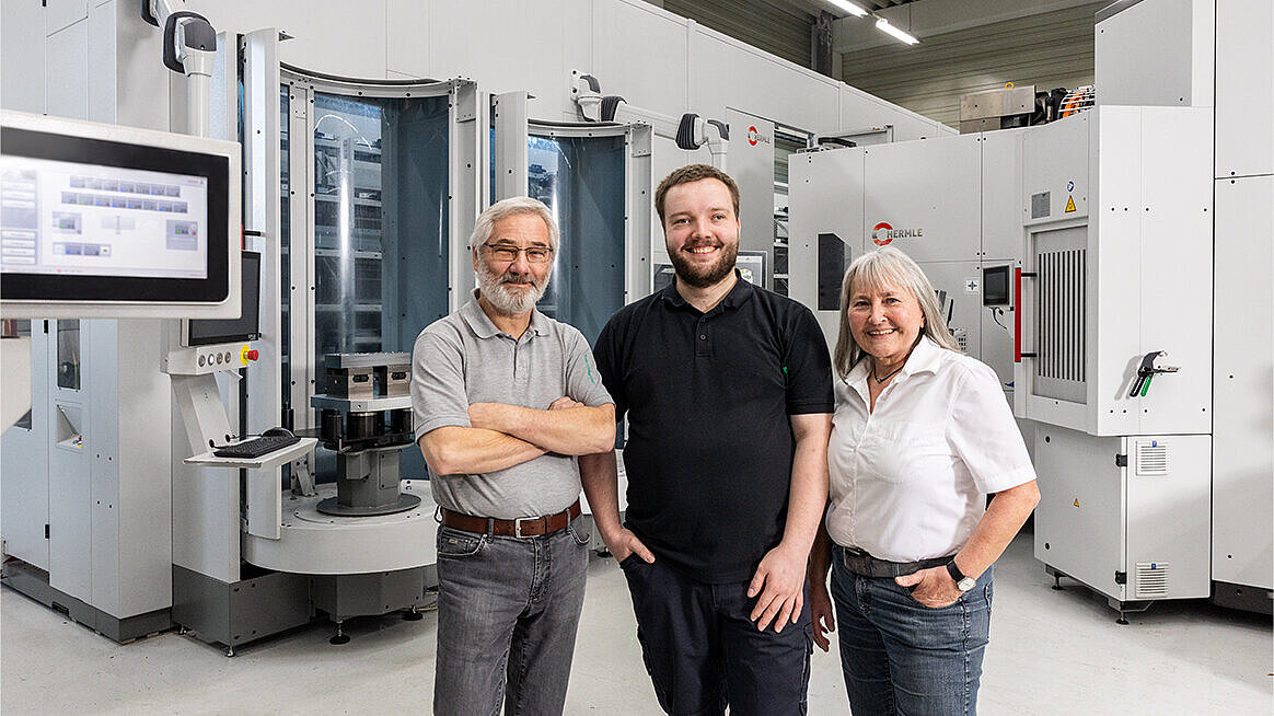 Die Unternehmerfamilie Dorau: Peter, Robin und Christel (v.l.) 