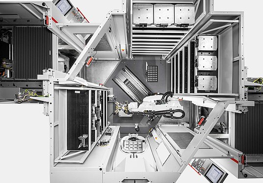 Einblick in die C 22 mit Robotersystem RS1