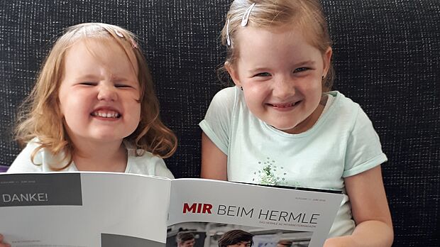 Zwei kleine Kinder - Beruf und Familie bei der HERMLE AG